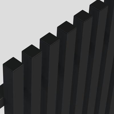 Aluminium Batten Fence Panel 2.2m Wide - Black