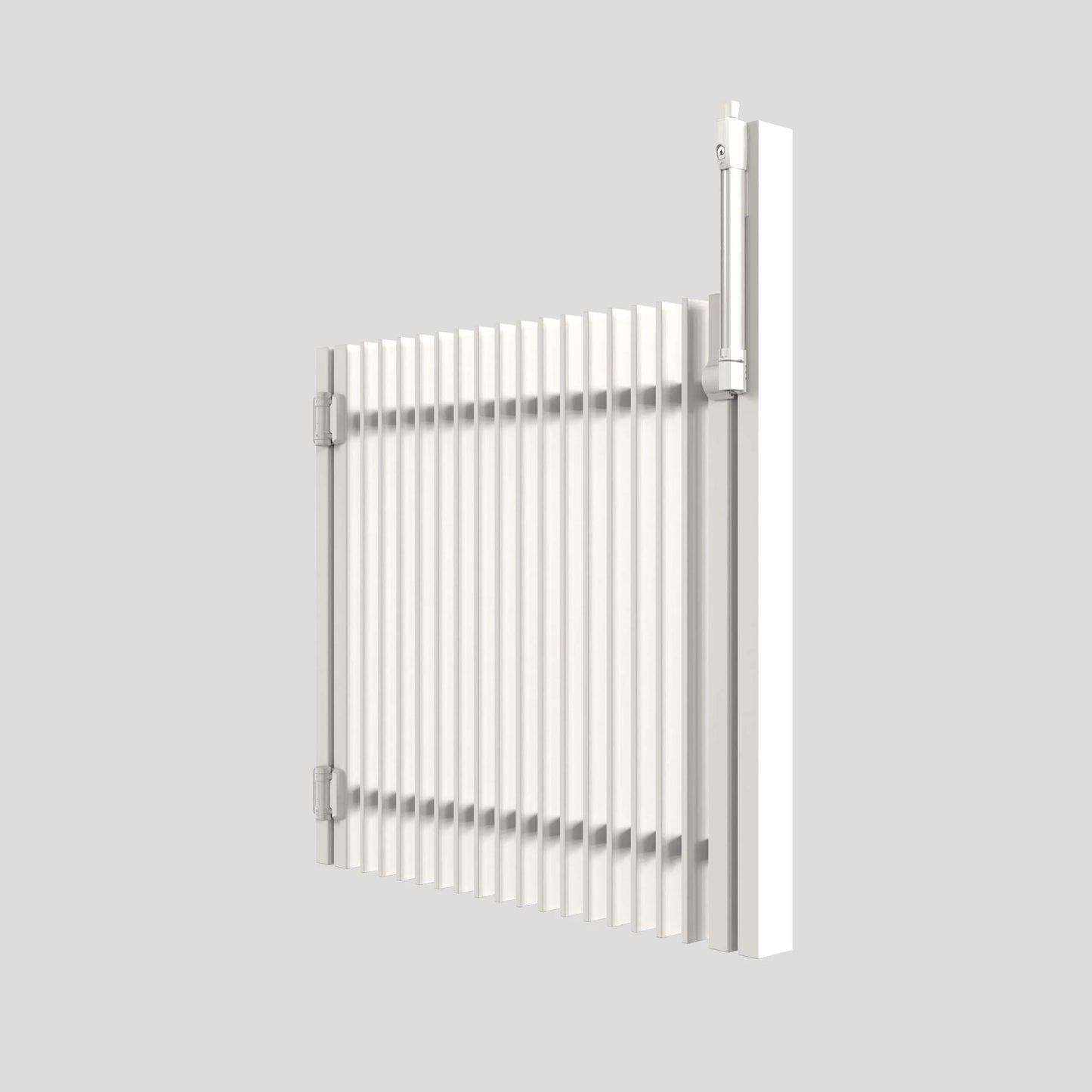 Aluminium Blade Single Gate - White