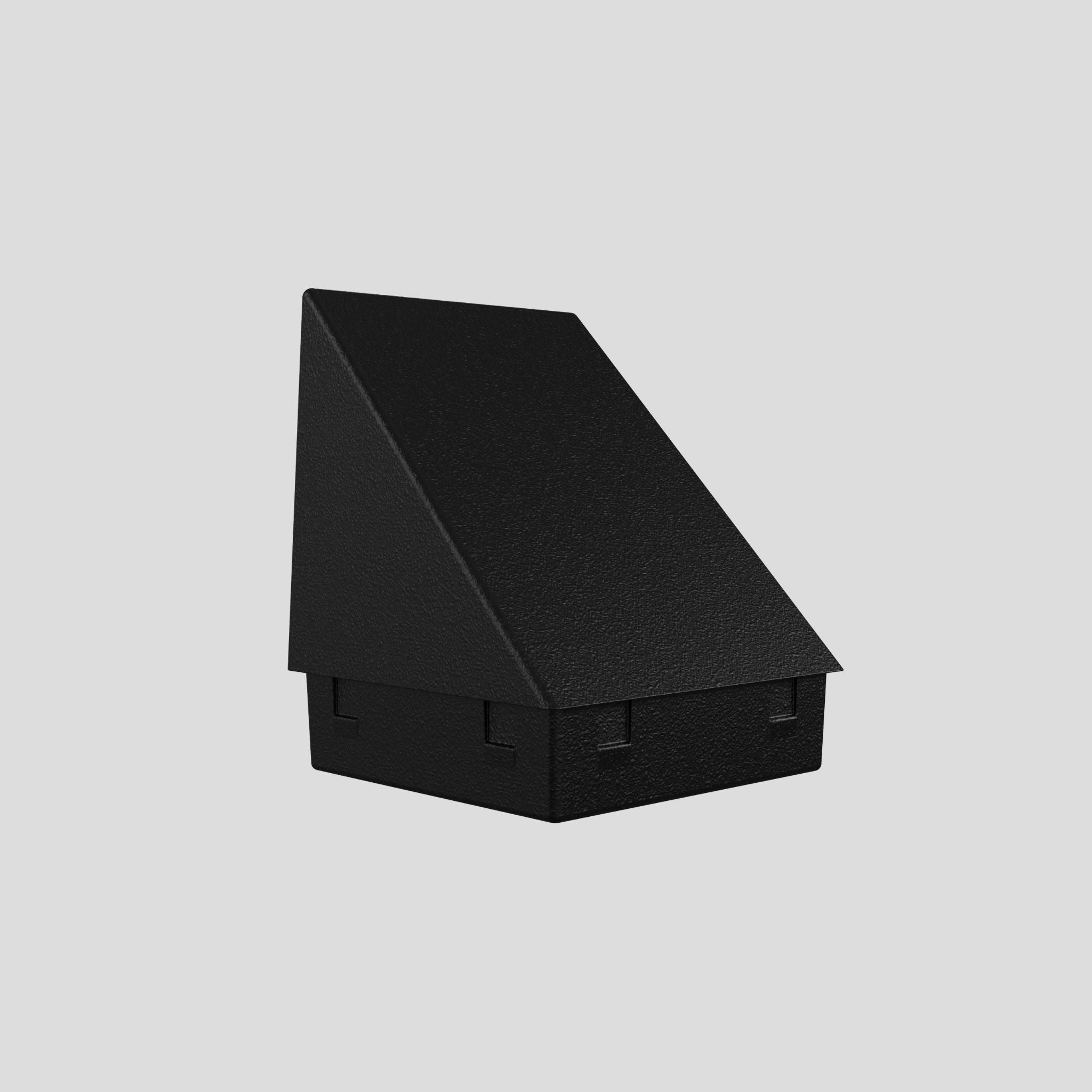 Aluminium Sawtooth Gate Caps (15pcs) - 40 x 40mm - Black – Future Fence